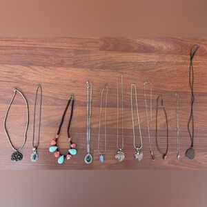 Vintage Necklace Lot – Mixed Gemstone, Crystal & Beaded Styles